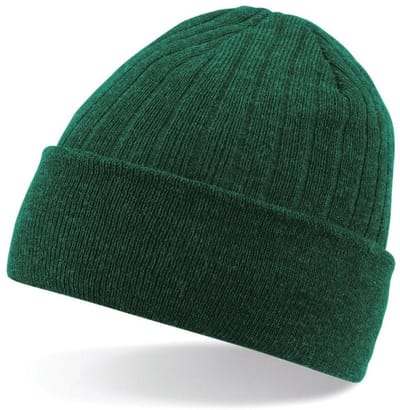 Thermo beanie - Thinsulate muts - Wintermuts - Warm -- Hoofdbedekking - Winterkleding - Groen - Jonyx