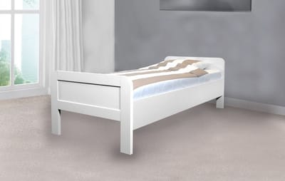Seniorenbed – Compleet Elektrische Seniorenbed – Houten Bed verstelbaar – wit