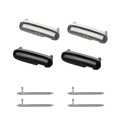 kwmobile verbindingsadapter horlogebandje geschikt voor Xiaomi Redmi Watch 3 Active / Redmi Watch 3 Lite - Voor 20mm bandjes - Set van 4 - Geen gereedschap nodig