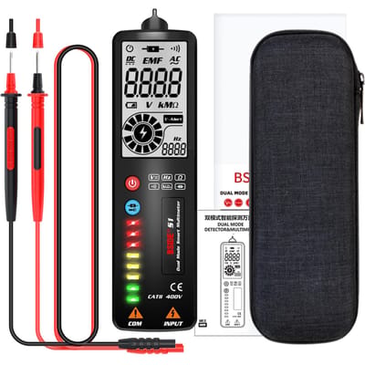 BSIDE S1CL multimètre numérique et détecteur de tension double Mode True RMS compteur universel intelligent portatif S1 noir