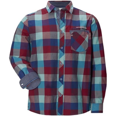 Overhemd MEROSA blauw rood