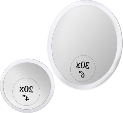 Make-up Spiegel - Spiegel Ultra Precise Zuigkracht Vergrootspiegel - Badkamer Hollywood 10 cm (20 X) & 6 Inch (30 X)