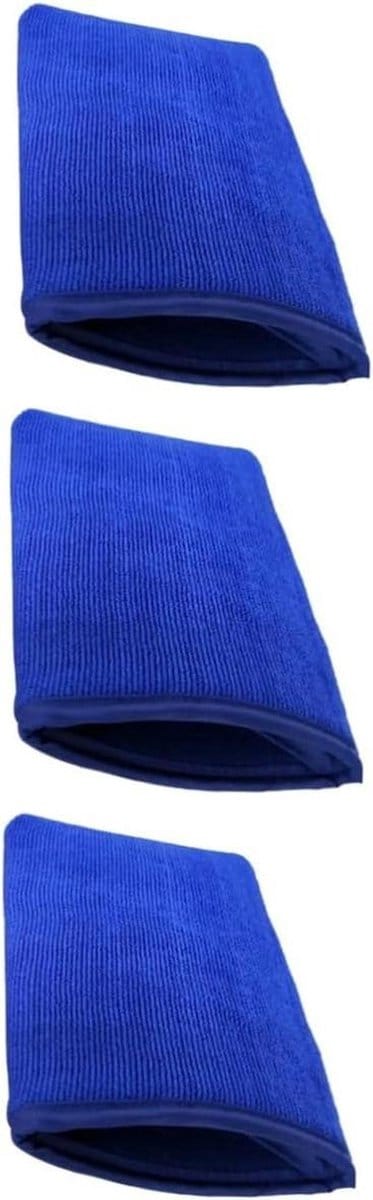 Autowashanden Set - Microvezeldoeken - Auto Poetsen - Sterke Wateradsorptie - 3 Stuks - Blauw