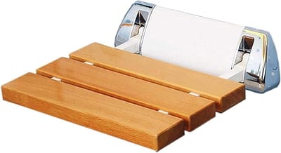 Douchestoel - Badkruk Douchekruk - Veilig Douchen - Opklapbaar Wandmontage - 250 kg draagvermogen - Wit