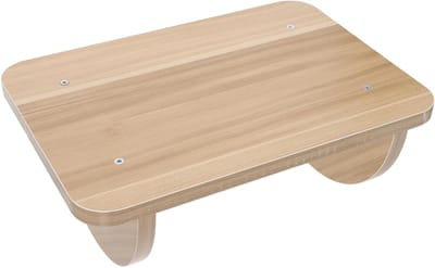Voetenbankje Bureau - Voetensteun Hout - Comfortabel Zitten - Ergonomisch Ontwerp - 34.5 x 24 x 14 cm - Willekeurig