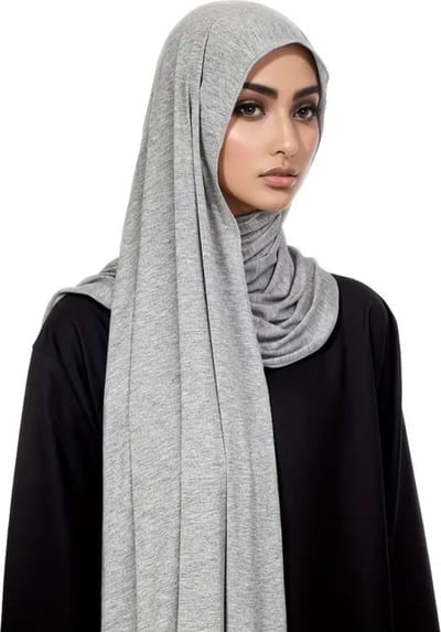 Bovista Hoofddoek - Hijab - Dames - Abaya - Sjaal - Islamitische Kleding - Moslim Kleding - Alhamdulillah - Grijs