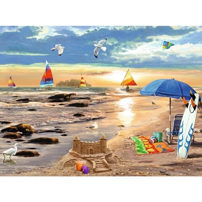 DIY diamant schilderij handgemaakte muur kunst kruissteek zeemeeuw boot strand foto 5d borduurwerk 30X40CM