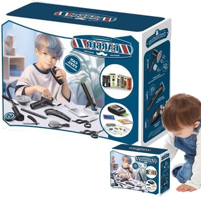 Kappers Speelset - Kinder Kapper - Doen alsof - Inclusief Föhn - 24 x 18 x 8 cm - Meerkleurig