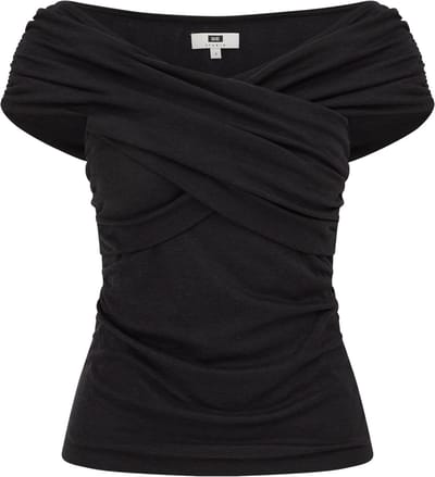 WE Fashion Dames top met plooidetail