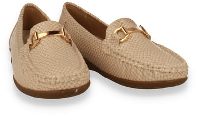 Mode-mania Dames Mocassin Ecru | Beige | Maat: 36