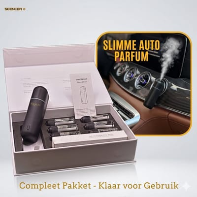 Scencea Auto Parfum Diffuser – Luxe Auto Geur – Auto Luchtverfrisser – Ideaal Cadeau voor Hem & Haar – Incl. 6 Geuren (10–15 Dagen p/st) – Premium Auto Parfum