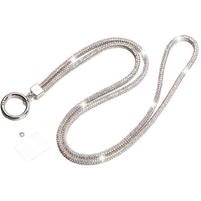 Glitter Strass Telefoon Lanyard Telefoon Diamant Kristal Ketting Bandjes Sleutelhanger Hangend Anti-verlies Touw