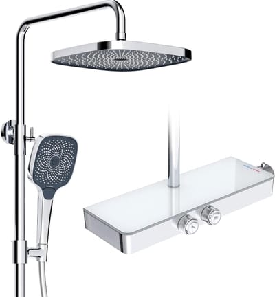 DailySupplies® Regendouche Zonder Kraan - Regendouchekop - Regendouches - Regendoucheset - Zilver Chroom