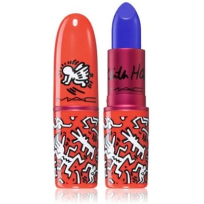 MAC, Viva Glam X Keith Haring, Longwear, Crème Lippenstift, Canal Blue, 3 g