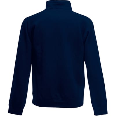 Fruit Of The Loom Heren Ritssluiting Nek Sweatshirt Top (Donker Marine)