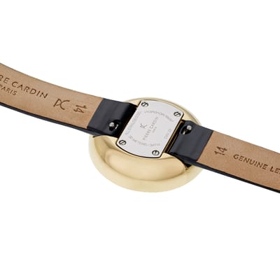 Pierre Cardin Marais CMA.0002 Horloge - Leer - Zwart - Ø 32 mm
