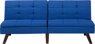RONNE - Slaapbank 3-zits - Marineblauw - Polyester
