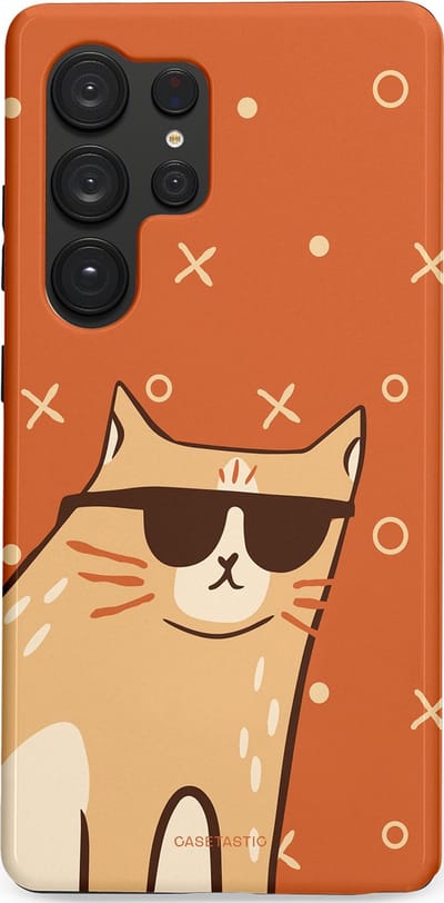 Casetastic Hoesje Geschikt voor Samsung S25 Ultra - Stijlvolle Beschermende Duo-layer Case - CoolCat