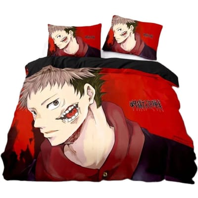 Jujutsu Kaisen Beddengoed CollectieSatoru Gojo Beddengoed Collectie Voor Tieners Jongens Volwassenen Bekende Anime Dekbedovertrek Collecties 155x220cm 3pcs