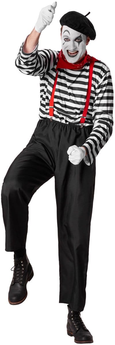 dressforfun - herenkostuum klassieke pantomime - S - Verkleedkleding carnaval - Halloween - Verkleden - Feestkleding - Carnavalskleding - Feest - Partykleding