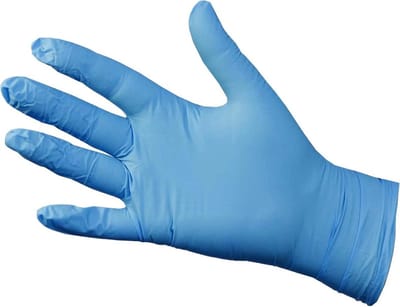 Handschoenen NITRILE Gloves Wegwerp Comfort < powder free > disposables -Latex vrij -100st - maat -L- Blauw