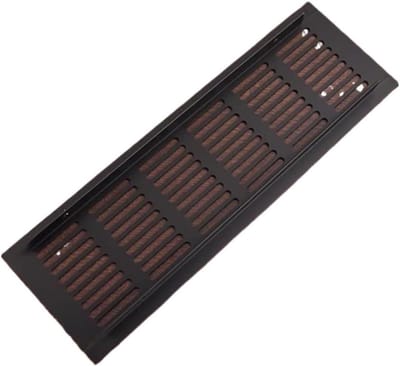 Ventilatiehoezen - Luchtroosters - Luchtstroom Verbeteren - Duurzame Aluminium Constructie - 60 x 200 mm - Zwart