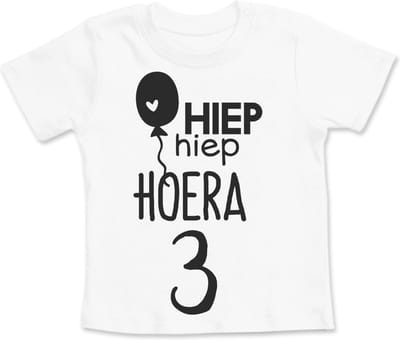 Strijkapplicatie Verjaardag _ Hoera 3