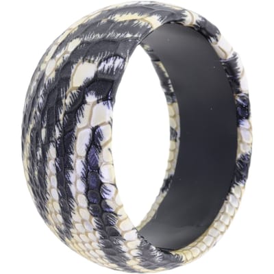 Behave – Bangle – Zwart Beige – Slangenprint – Breed – Reptiellook – Dames