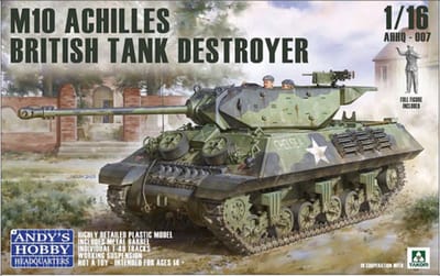 Takom Modelbouwpakket Militaire voertuigen - Andys Hobby Headquarters 007 British M10 - Achilles - IIc Tank Destroyer Plastic - 1:16 - Modelbouw