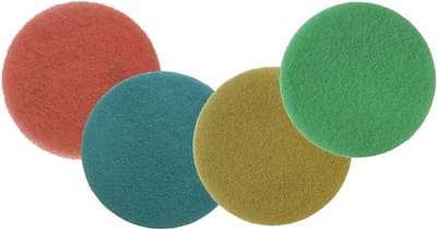 Set Diamant pads voor beton en natuursteen, Ø 43 cm, korrel 400, 800, 1500 en 3000