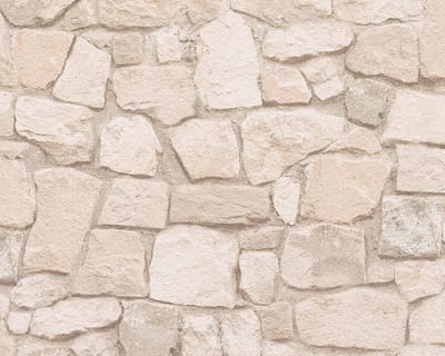 GROTE STENEN BEHANG | Industrieel - beige bruin meerkleurig - A.S. Création Il Decoro