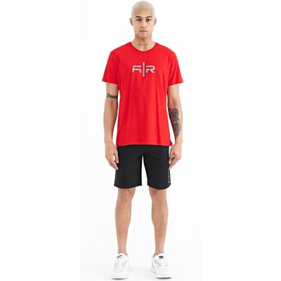 Heren Geprinte Fleece Sweatshorts