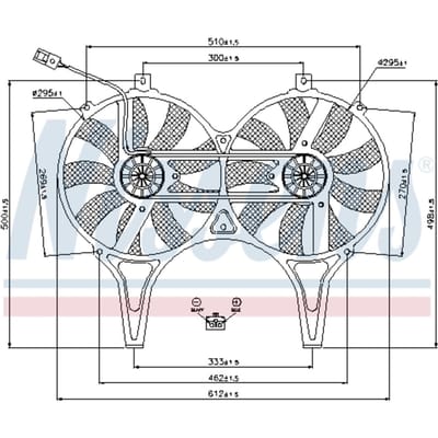 Koelventilatorwiel, motorkoeling NISSENS 85149