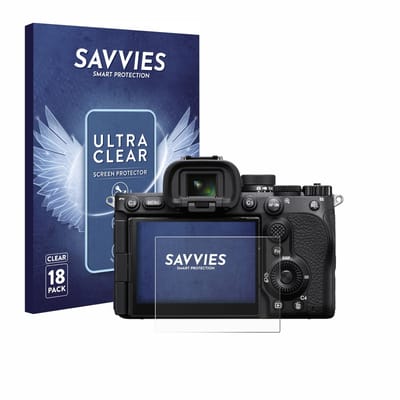Savvies - Screenprotector voor Sony Alpha 7 V (ILCE-7M5) - Folie Beschermfolie transparant 18 Stuks