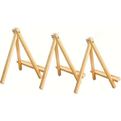 Ensemble de chevalets de bureau en bois 3/6 pièces - Parfait pour les artistes - 9,4 pouces de hauteur 3pcs
