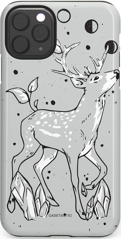 Casetastic Hoesje Geschikt voor Apple iPhone 11 Pro Max - Stijlvolle Beschermende Duo-layer Case - Kristalwoud