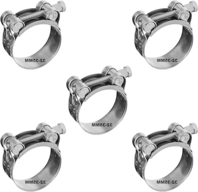 Duurzame Slangklemmen 32-35mm, 5 Stuks, Vooruitstrevende Bevestiging voor Uitlaat en Slangen, Betrouwbare Verbinding voor Diverse Toepassingen