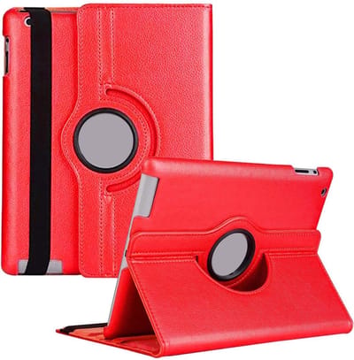 Hoesje geschikt voor iPad 4/3/2 A1458, A1459, A1460 9.7 inch Draaibaar 360 Graden Schokbestendig Stevig Kunstleer