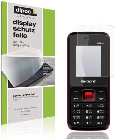 dipos – 4x Matte Beschermfolie geschikt voor Karbonn K19 Rock | Krasbestendige & antireflecterende Screenprotector Ultra-Thin