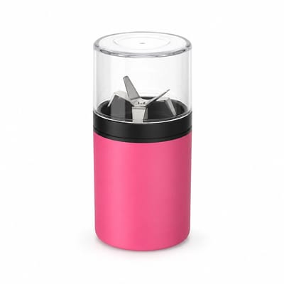 Zirkle - Elektrische Kruidenmaler / Specerijmolen / Mini Spice Grinder / Kruidenmolen - USB-C Oplaadbaar - Voor Gedroogde Kruiden, Kruidenmixen en Specerijen - Compact voor Thuis, Reizen en Camping - Roze