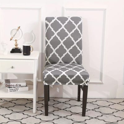 1 Stuk Eetkamerstoelhoes Print Elastische Stoelhoes Comfortabele Zitting Hoes Stretch Stoelhoezen Voor Bruiloft Hotel Banket