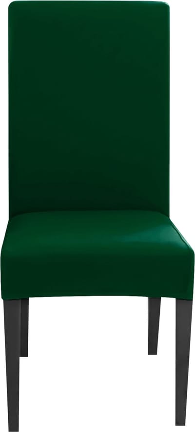 Intirilife 4x Elastische Stoelhoes in GROEN met 38 - 45 cm zitting en 45 - 65 cm rugleuninghoogte - Voor feesten bruiloften hotels of thuis in de eetkamer