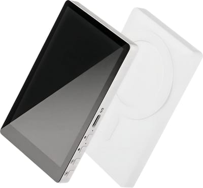 Draadloos Magnetisch Smartphonescherm – Achtercamera Monitor voor Vloggen, Livestreamen & Video-opnames – Selfie Display voor Content Creators - Wit