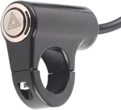 Duurzame Weerbestendige Motorfiets Schakelaar, 22mm, Voor Remlicht, Mistlicht en Gevarendriehoek met Zelfherstellende Knop