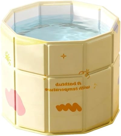 Opvouwbare badkuip voor kleine badkamers, ideale koude dompelbak voor outdoor spa en wellness, 70 x 70 cm