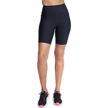 Skechers Go Flex Rib High Waisted 8 Inch Bike Short, Vrouwen, Zwart, Shorts, maat: S