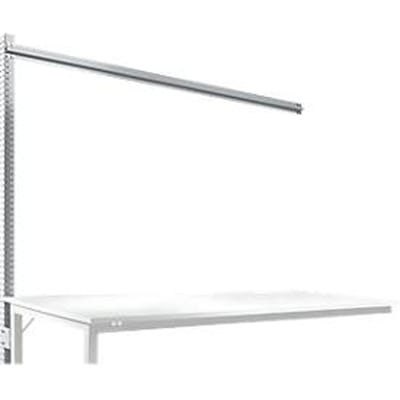 Opbouwframe voor aanbouwtafel STANDAARD werktafel-/werkbanksysteem UNIVERSAL/PROFI, 2000 mm, aluminium zilver