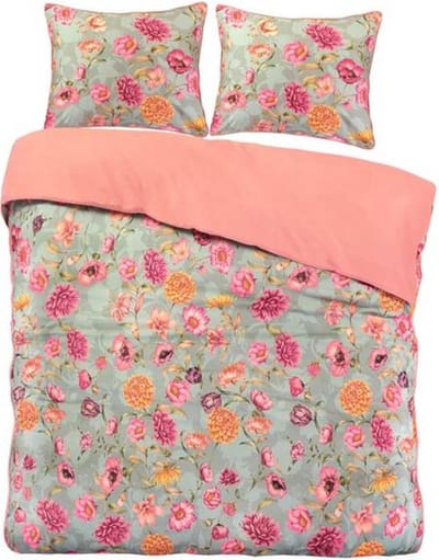 Papillon Lauren Dekbedovertrek - Tweepersoons - 200x200/220 cm - Groen