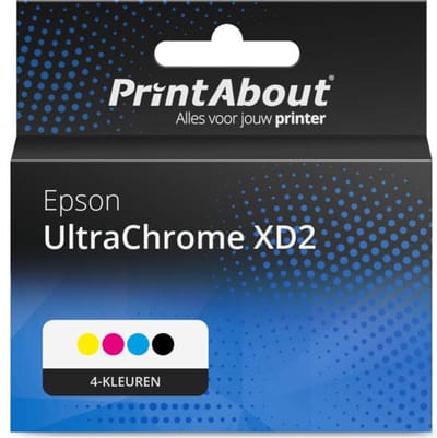 PrintAbout huismerk Inktcartridge UltraChrome XD2 (C13T40D/41/42/43/440) 4-kleuren Multipack Geschikt voor Epson