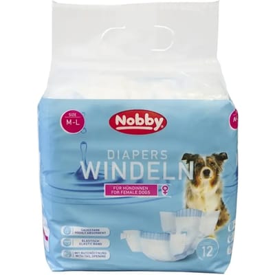 Luiers voor vrouwelijke honden Nobby Pet (x12)